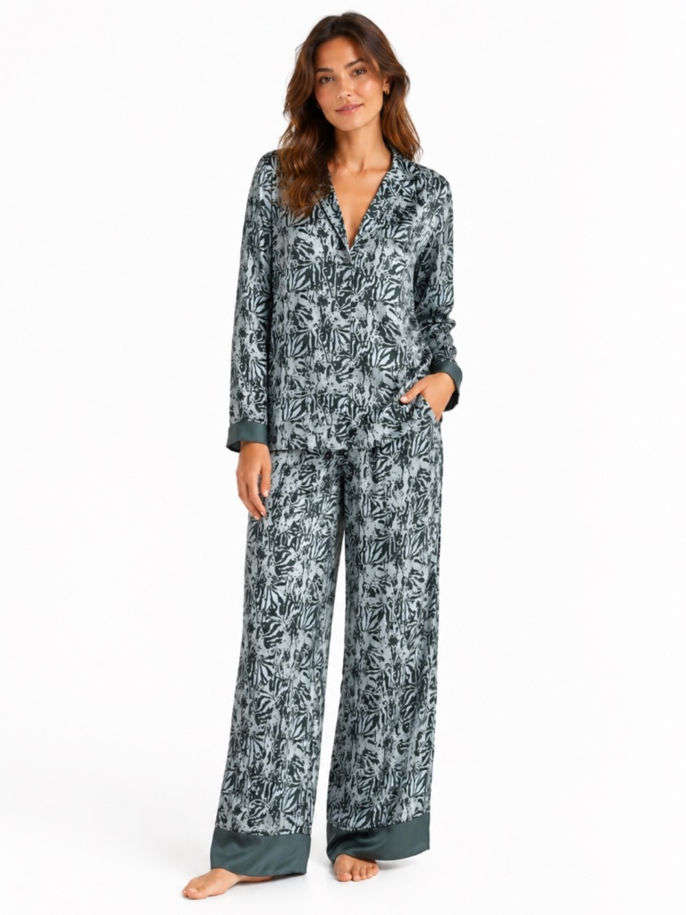 FREE PEOPLE Intimately Dreamy Days Pajama Set Sea Foam Combo NWT size XS